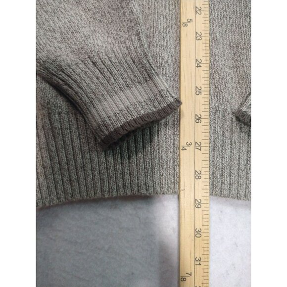 Eddie Bauer Sweater Mens Medium Brown Crewneck Cotton New - Picture 4 of 8